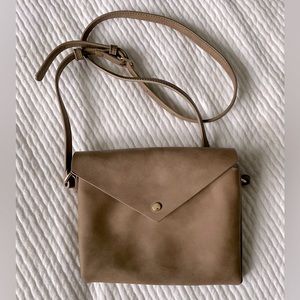 New Lucky Brand nubuck cross-body purse